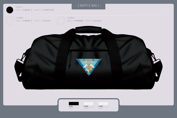 Duffle Bag, Montgomery County Police Peer Support Team, Police, Teamtime, Team time, sublimation, custom sports apparel, team uniforms, spirit wear, spiritwear, sports uniforms, custom shirts, team store, custom team store, fundraiser sports, apparel fundraiser