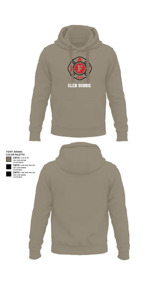 Hoodie, Glen Burnie, Fire Department, Teamtime, Team time, sublimation, custom sports apparel, team uniforms, spirit wear, spiritwear, sports uniforms, custom shirts, team store, custom team store, fundraiser sports, apparel fundraiser