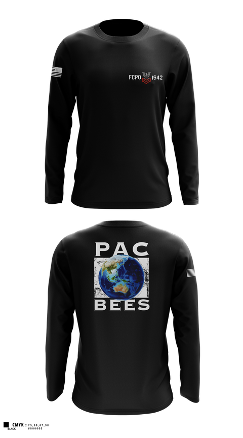 Long Sleeve Performance Shirt, NMCB 4, Navy, Teamtime, Team time, sublimation, custom sports apparel, team uniforms, spirit wear, spiritwear, sports uniforms, custom shirts, team store, custom team store, fundraiser sports, apparel fundraiser