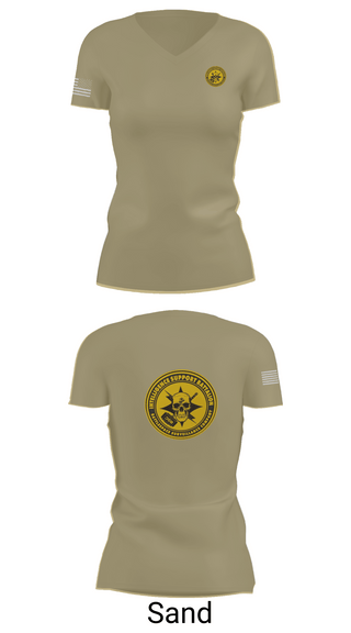Womens Short Sleeve Vneck Shirt, Battlespace Surveillance Company, , Teamtime, Team time, sublimation, custom sports apparel, team uniforms, spirit wear, spiritwear, sports uniforms, custom shirts, team store, custom team store, fundraiser sports, apparel fundraiser