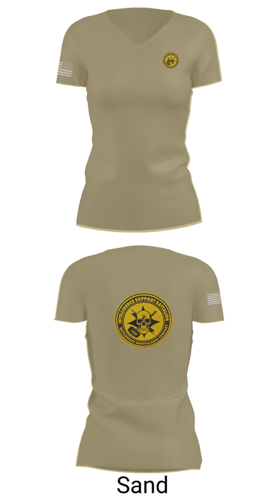 Battlespace Surveillance Company 38169754 Women's Short Sleeve V-neck Shirt - 88