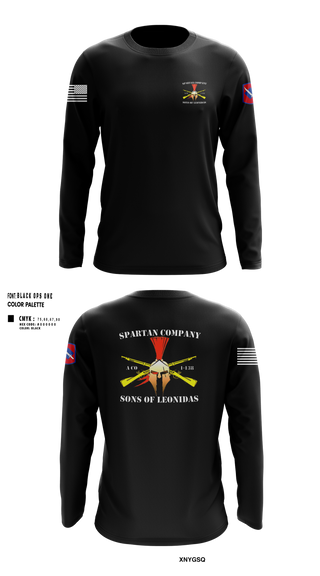 Long Sleeve Performance Shirt, Alpha Company 1-138th Infantry Regiment, , Teamtime, Team time, sublimation, custom sports apparel, team uniforms, spirit wear, spiritwear, sports uniforms, custom shirts, team store, custom team store, fundraiser sports, apparel fundraiser