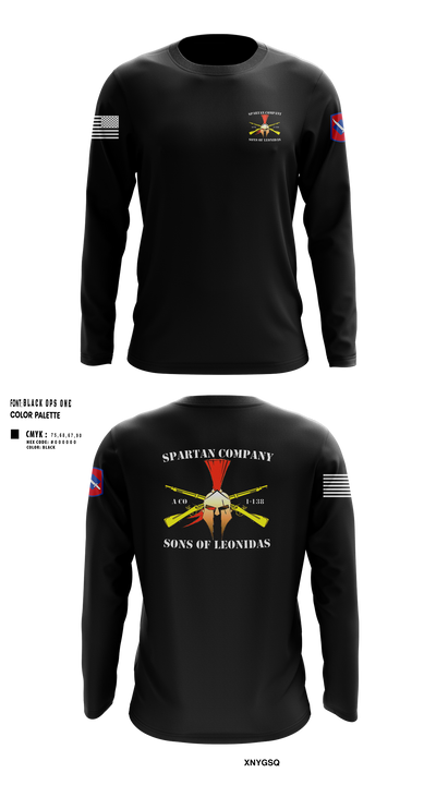 Alpha Company 1-138th Infantry Regiment 86891833 Long Sleeve Performance Shirt 150