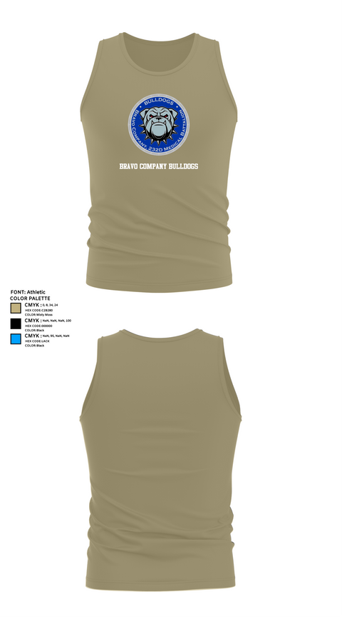Tank Top, Bravo Company Bulldogs, , Teamtime, Team time, sublimation, custom sports apparel, team uniforms, spirit wear, spiritwear, sports uniforms, custom shirts, team store, custom team store, fundraiser sports, apparel fundraiser