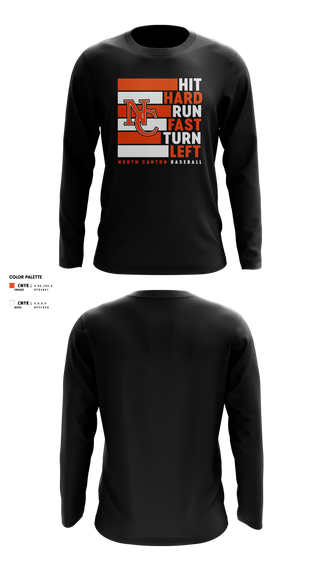 Long Sleeve Performance Shirt, North Canton Hoover Vikings, Baseball, Teamtime, Team time, sublimation, custom sports apparel, team uniforms, spirit wear, spiritwear, sports uniforms, custom shirts, team store, custom team store, fundraiser sports, apparel fundraiser