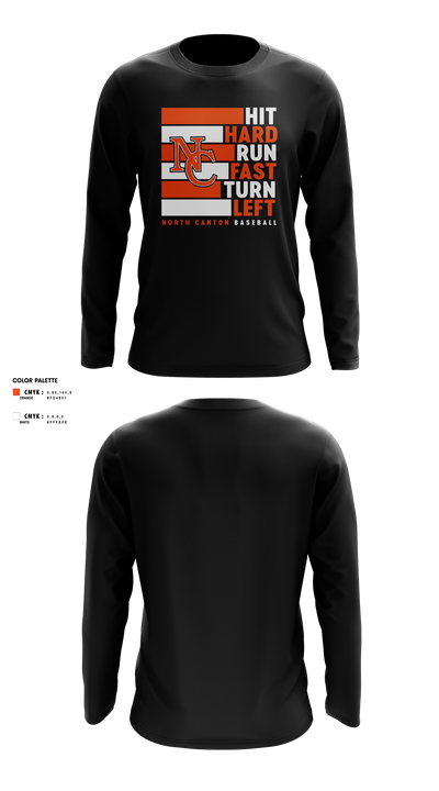 North Canton Hoover Vikings 97031939 Long Sleeve Performance Shirt 7