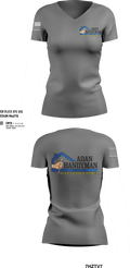 Adan Handyman Services 13661285 Women's Short Sleeve V-neck Shirt - 27