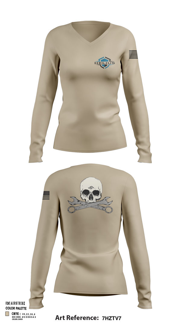 Womens Long Sleeve Vneck Shirt, Helius, , Teamtime, Team time, sublimation, custom sports apparel, team uniforms, spirit wear, spiritwear, sports uniforms, custom shirts, team store, custom team store, fundraiser sports, apparel fundraiser