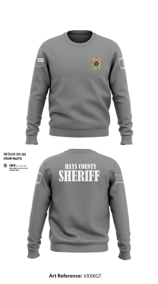 Crew Neck Sweatshirt, Hays County Sheriff’s Office, , Teamtime, Team time, sublimation, custom sports apparel, team uniforms, spirit wear, spiritwear, sports uniforms, custom shirts, team store, custom team store, fundraiser sports, apparel fundraiser