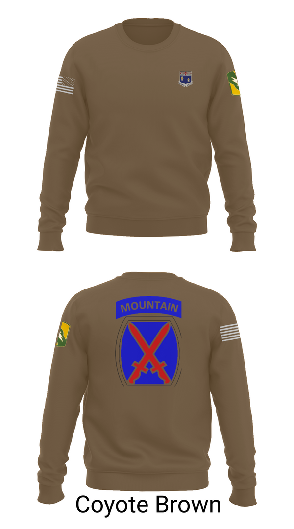 Crew Neck Sweatshirt, 1-155th, , Teamtime, Team time, sublimation, custom sports apparel, team uniforms, spirit wear, spiritwear, sports uniforms, custom shirts, team store, custom team store, fundraiser sports, apparel fundraiser