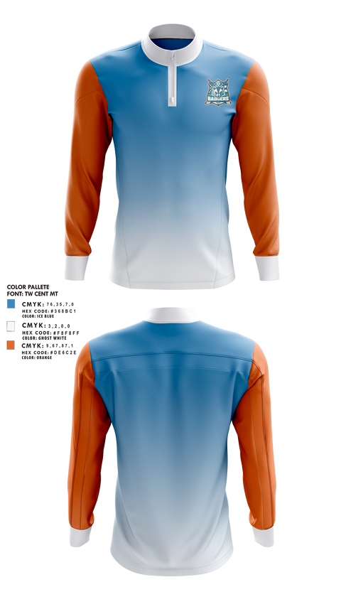 Quarter Zip Jacket, Detroit PAL Hockey, Ice Hockey, Teamtime, Team time, sublimation, custom sports apparel, team uniforms, spirit wear, spiritwear, sports uniforms, custom shirts, team store, custom team store, fundraiser sports, apparel fundraiser