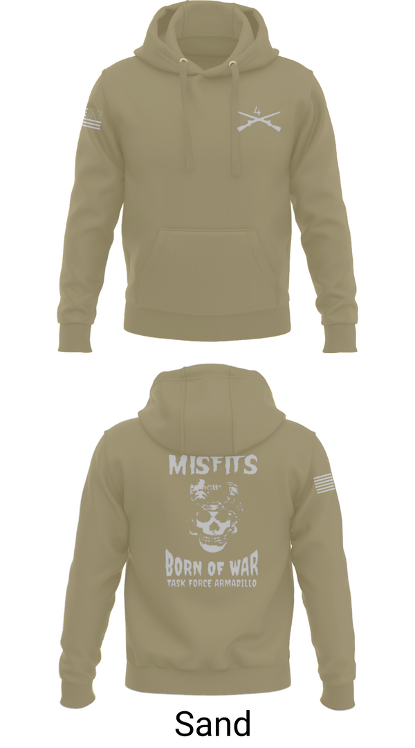 Hoodie, 4th platoon misfits, Army, Teamtime, Team time, sublimation, custom sports apparel, team uniforms, spirit wear, spiritwear, sports uniforms, custom shirts, team store, custom team store, fundraiser sports, apparel fundraiser