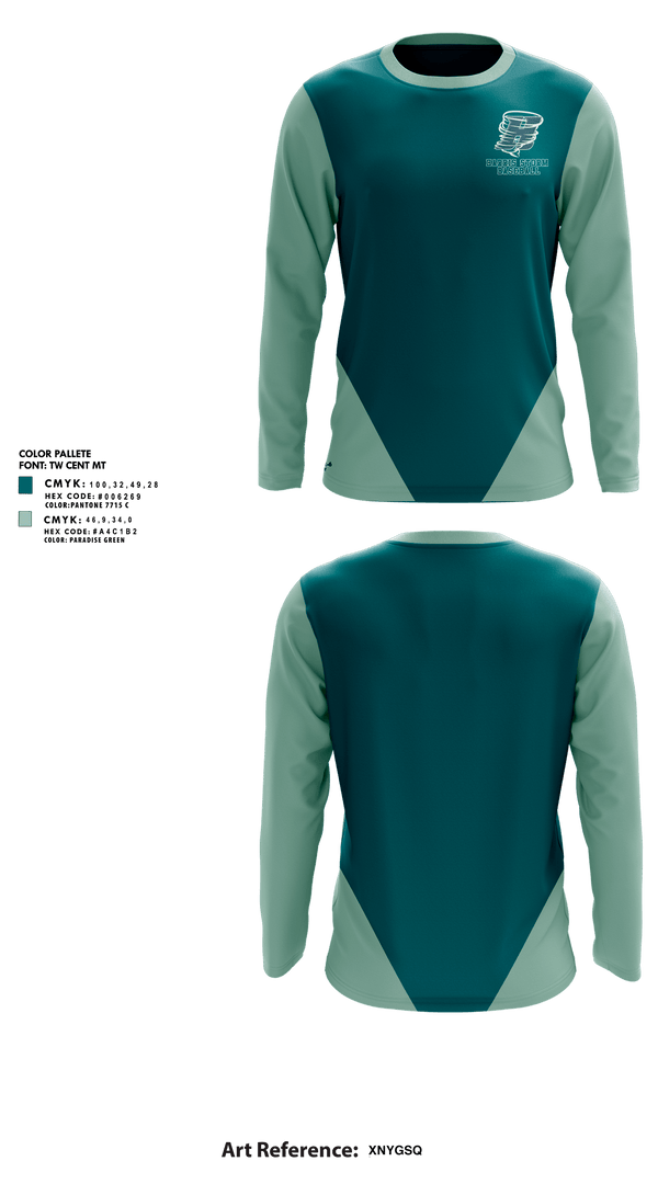 Long Sleeve Performance Shirt, Harris Storm Baseball, Baseball, Teamtime, Team time, sublimation, custom sports apparel, team uniforms, spirit wear, spiritwear, sports uniforms, custom shirts, team store, custom team store, fundraiser sports, apparel fundraiser