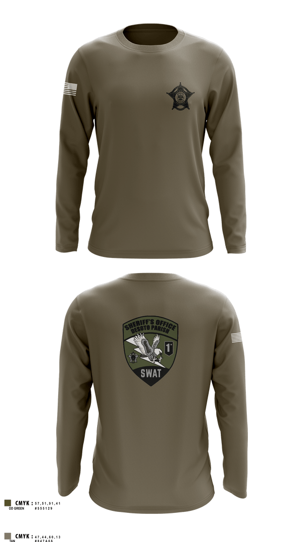 Long Sleeve Performance Shirt, Desoto Parish Sheriff’s Office SWAT, , Teamtime, Team time, sublimation, custom sports apparel, team uniforms, spirit wear, spiritwear, sports uniforms, custom shirts, team store, custom team store, fundraiser sports, apparel fundraiser
