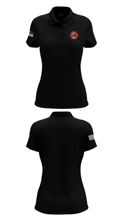 Engine 40 Ladder 4 Medic 19 58015136 Women's Short Sleeve Performance Polo  - 35