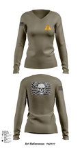 FOX 2-55ADA 481979 Women's Long Sleeve V-neck Shirt - 104