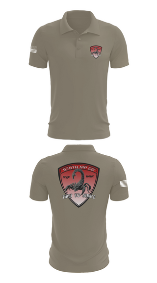 Short Sleeve Performance Polo, 978th Military Police Company, , Teamtime, Team time, sublimation, custom sports apparel, team uniforms, spirit wear, spiritwear, sports uniforms, custom shirts, team store, custom team store, fundraiser sports, apparel fundraiser