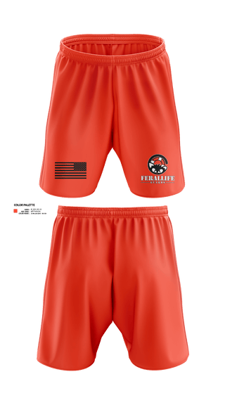 Athletic Shorts With Pockets, Ferallife Guards, , Teamtime, Team time, sublimation, custom sports apparel, team uniforms, spirit wear, spiritwear, sports uniforms, custom shirts, team store, custom team store, fundraiser sports, apparel fundraiser