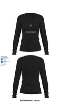 Desoto County Gymnastics 48455202 Women's Long Sleeve V-neck Shirt - 34