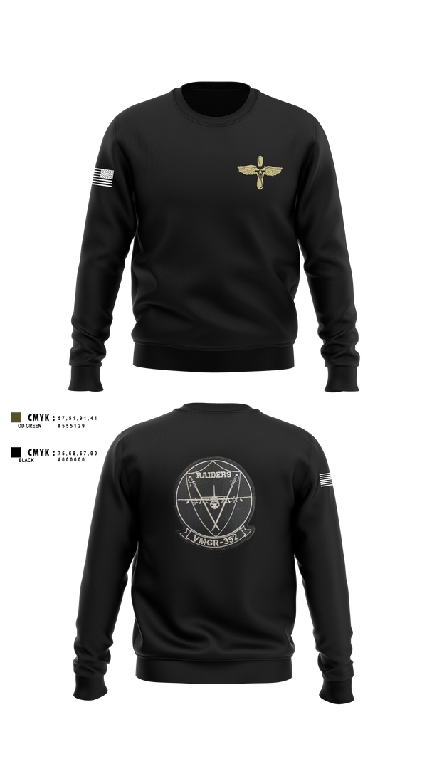 Crew Neck Sweatshirt, VMGR-352, , Teamtime, Team time, sublimation, custom sports apparel, team uniforms, spirit wear, spiritwear, sports uniforms, custom shirts, team store, custom team store, fundraiser sports, apparel fundraiser