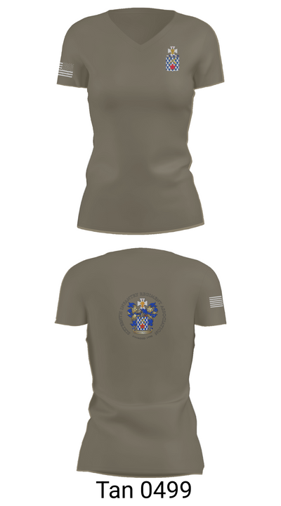 1st Battalion, 16th Infantry Regiment 49453656 Women's Short Sleeve V-neck Shirt - 68
