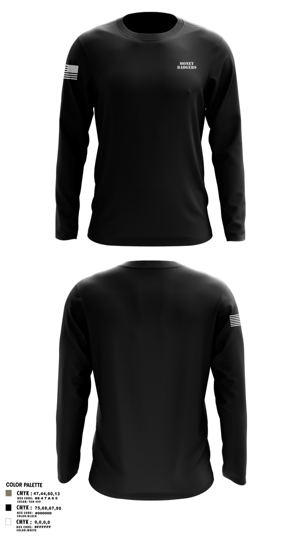 Long Sleeve Performance Shirt, MONEY BADGERS, , Teamtime, Team time, sublimation, custom sports apparel, team uniforms, spirit wear, spiritwear, sports uniforms, custom shirts, team store, custom team store, fundraiser sports, apparel fundraiser