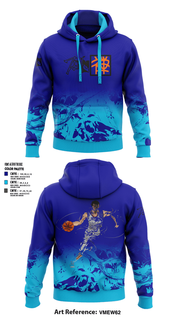 Hoodie, ZeN, Men's Basketball, Teamtime, Team time, sublimation, custom sports apparel, team uniforms, spirit wear, spiritwear, sports uniforms, custom shirts, team store, custom team store, fundraiser sports, apparel fundraiser