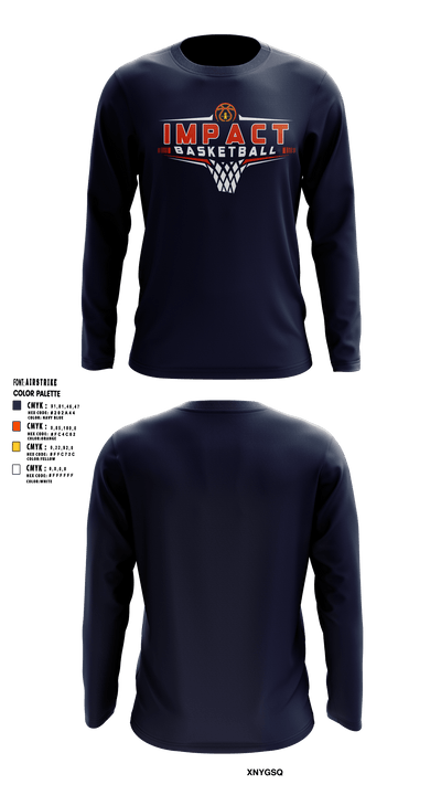Illinois Impact Basketball 87881800 Long Sleeve Performance Shirt 1