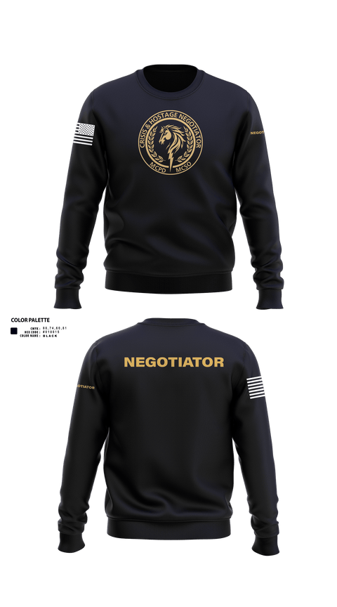 Crew Neck Sweatshirt, Montgomery County Police CNT, , Teamtime, Team time, sublimation, custom sports apparel, team uniforms, spirit wear, spiritwear, sports uniforms, custom shirts, team store, custom team store, fundraiser sports, apparel fundraiser