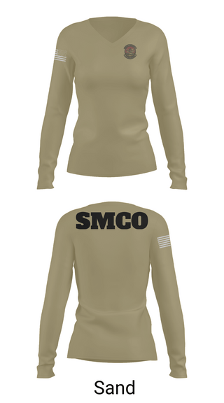 Womens Long Sleeve Vneck Shirt, SMCO, , Teamtime, Team time, sublimation, custom sports apparel, team uniforms, spirit wear, spiritwear, sports uniforms, custom shirts, team store, custom team store, fundraiser sports, apparel fundraiser
