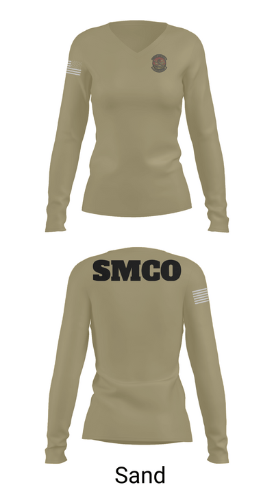 SMCO 97936482 Women's Long Sleeve V-neck Shirt - 97