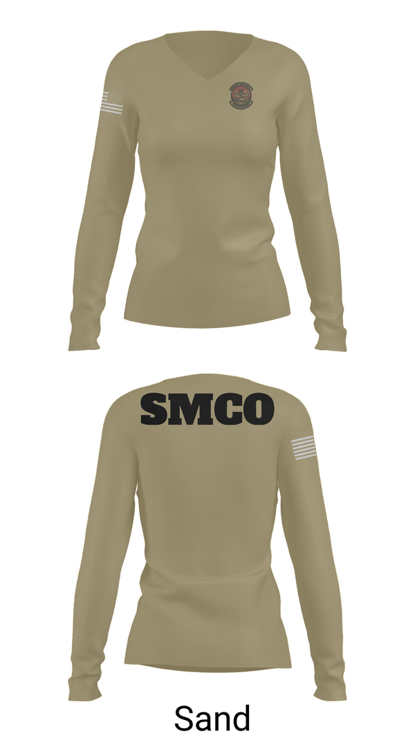 Womens Long Sleeve Vneck Shirt, SMCO, , Teamtime, Team time, sublimation, custom sports apparel, team uniforms, spirit wear, spiritwear, sports uniforms, custom shirts, team store, custom team store, fundraiser sports, apparel fundraiser