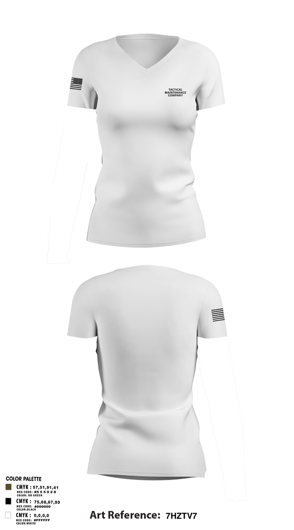 Womens Short Sleeve Vneck Shirt, Tactical Maintenance Company, Marines, Teamtime, Team time, sublimation, custom sports apparel, team uniforms, spirit wear, spiritwear, sports uniforms, custom shirts, team store, custom team store, fundraiser sports, apparel fundraiser