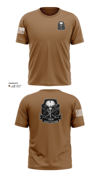 Short Sleeve Performance Shirt, 1-153 IN Scout Platoon, National Guard, Teamtime, Team time, sublimation, custom sports apparel, team uniforms, spirit wear, spiritwear, sports uniforms, custom shirts, team store, custom team store, fundraiser sports, apparel fundraiser