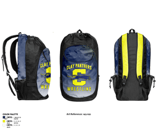 Gear Bag, Clay Panthers, Wrestling, Teamtime, Team time, sublimation, custom sports apparel, team uniforms, spirit wear, spiritwear, sports uniforms, custom shirts, team store, custom team store, fundraiser sports, apparel fundraiser