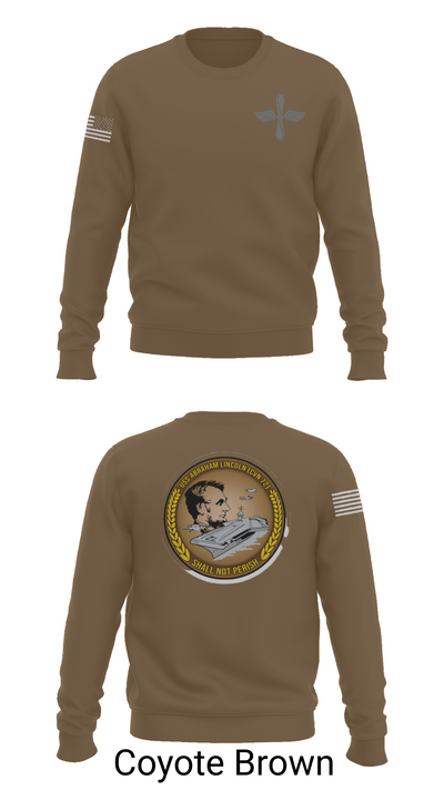 CVN 72 Abraham Lincoln 88368148 Crew Neck Sweatshirt - 5