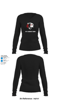 EPC Warriors Tennis 18527481 Women's Long Sleeve V-neck Shirt - 34