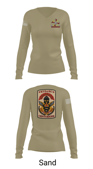 Womens Long Sleeve Vneck Shirt, Kirk U.S. Army Health Clinic, , Teamtime, Team time, sublimation, custom sports apparel, team uniforms, spirit wear, spiritwear, sports uniforms, custom shirts, team store, custom team store, fundraiser sports, apparel fundraiser