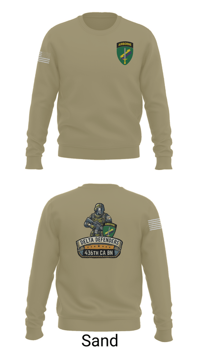 D Co 436th CA BN 62553628 Crew Neck Sweatshirt - 85
