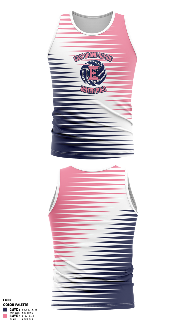Tank Top, East Grand Rapids, Water Polo, Teamtime, Team time, sublimation, custom sports apparel, team uniforms, spirit wear, spiritwear, sports uniforms, custom shirts, team store, custom team store, fundraiser sports, apparel fundraiser