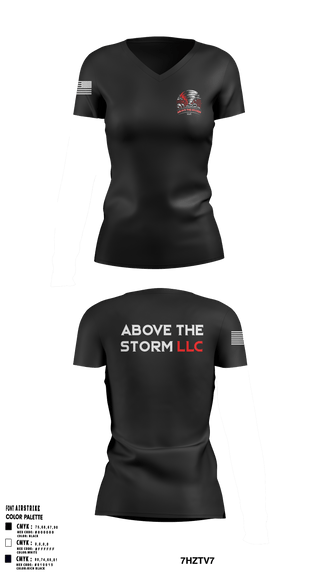 Womens Short Sleeve Vneck Shirt, Above The Storm LLC, , Teamtime, Team time, sublimation, custom sports apparel, team uniforms, spirit wear, spiritwear, sports uniforms, custom shirts, team store, custom team store, fundraiser sports, apparel fundraiser