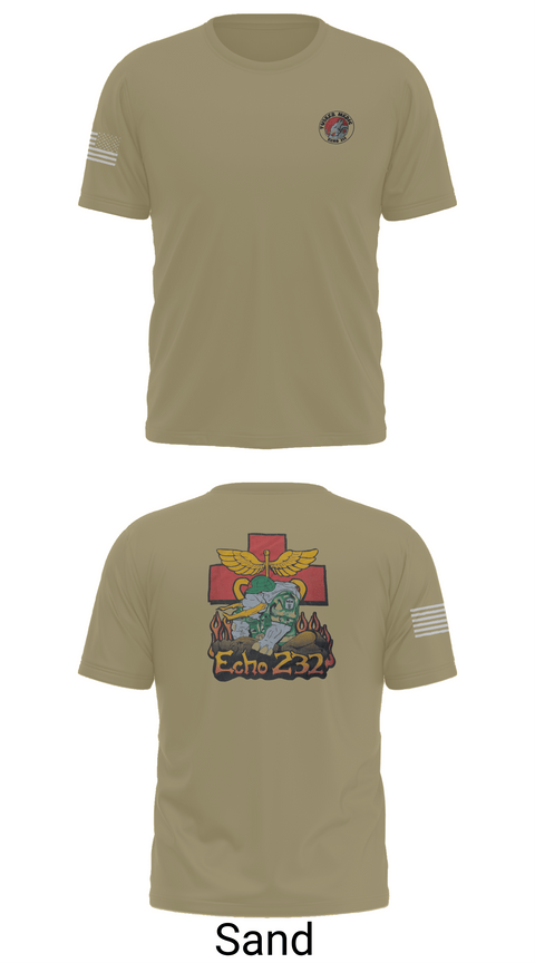 Short Sleeve Performance Shirt, Echo Company 232nd battalion, Army, Teamtime, Team time, sublimation, custom sports apparel, team uniforms, spirit wear, spiritwear, sports uniforms, custom shirts, team store, custom team store, fundraiser sports, apparel fundraiser