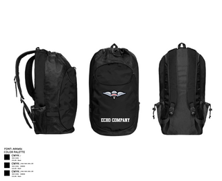 Gear Bag, Echo Company, , Teamtime, Team time, sublimation, custom sports apparel, team uniforms, spirit wear, spiritwear, sports uniforms, custom shirts, team store, custom team store, fundraiser sports, apparel fundraiser