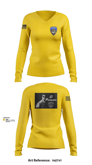 Womens Long Sleeve Vneck Shirt, California Highway Patrol, , Teamtime, Team time, sublimation, custom sports apparel, team uniforms, spirit wear, spiritwear, sports uniforms, custom shirts, team store, custom team store, fundraiser sports, apparel fundraiser