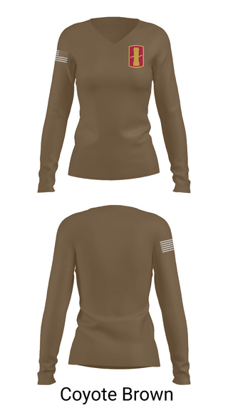 Womens Long Sleeve Vneck Shirt, 197th field artillery brigade, , Teamtime, Team time, sublimation, custom sports apparel, team uniforms, spirit wear, spiritwear, sports uniforms, custom shirts, team store, custom team store, fundraiser sports, apparel fundraiser