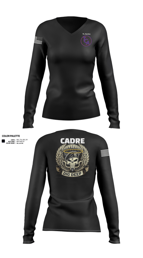 Womens Long Sleeve Vneck Shirt, TCA, , Teamtime, Team time, sublimation, custom sports apparel, team uniforms, spirit wear, spiritwear, sports uniforms, custom shirts, team store, custom team store, fundraiser sports, apparel fundraiser