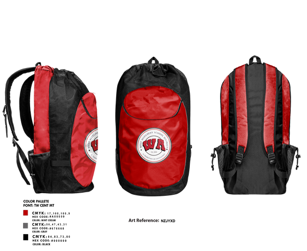 Gear Bag, West Allegheny Marching Pride Band, Spirit Store, Teamtime, Team time, sublimation, custom sports apparel, team uniforms, spirit wear, spiritwear, sports uniforms, custom shirts, team store, custom team store, fundraiser sports, apparel fundraiser