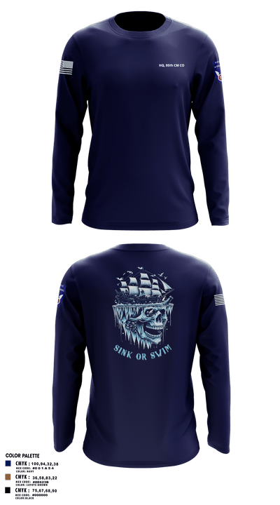 HQ, 95th CM CO 75493136 Long Sleeve Performance Shirt 1