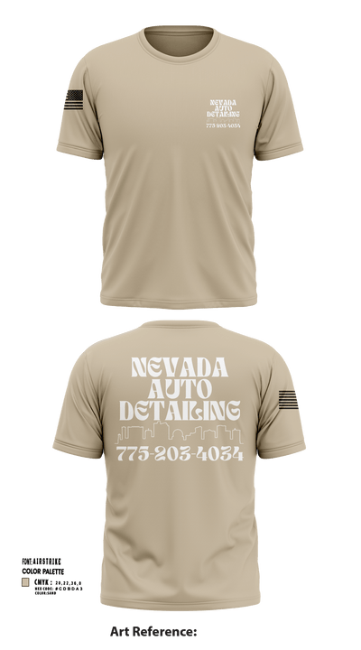 Nevada auto detailing 72253164 Short Sleeve Performance Shirt - 102