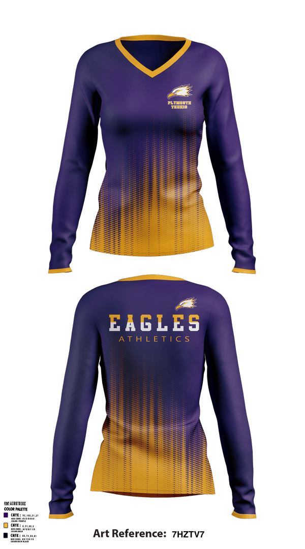 Womens Long Sleeve Vneck Shirt, Plymouth Christian Academy Tennis, Tennis, Teamtime, Team time, sublimation, custom sports apparel, team uniforms, spirit wear, spiritwear, sports uniforms, custom shirts, team store, custom team store, fundraiser sports, apparel fundraiser
